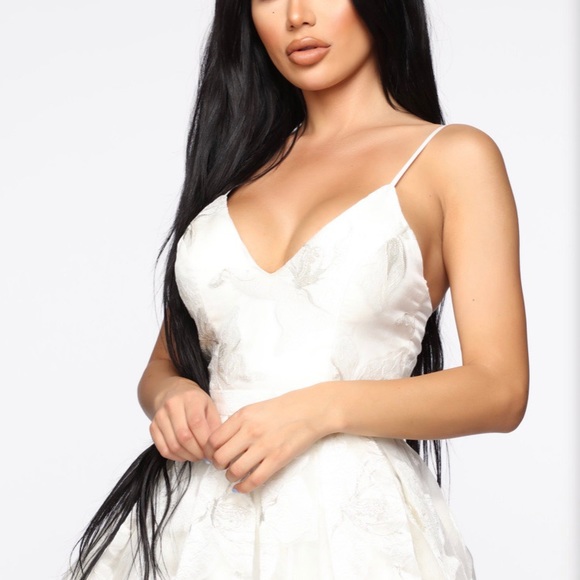 Bells Are Ringing Floral Gown-Ivory - Picture 3 of 5